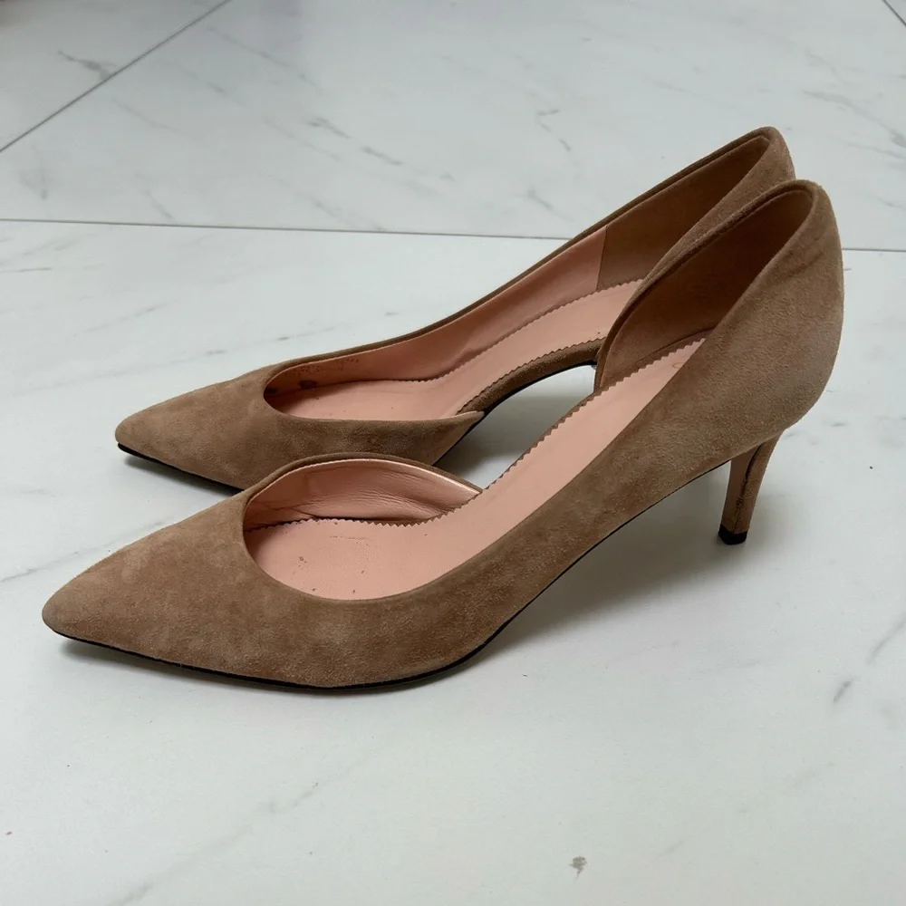 J. Crew Classic Pointed-Toe Suede Pumps - 8.5